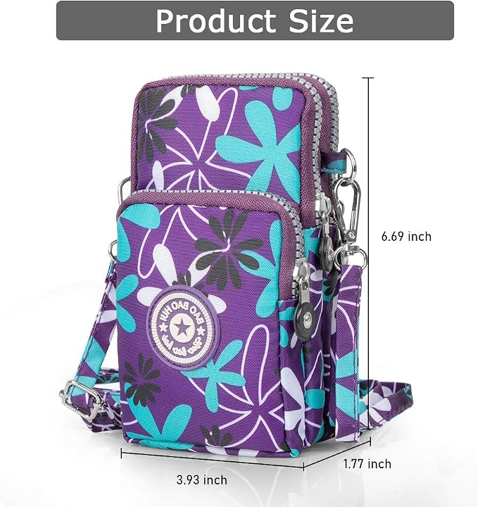 Sports Armband Outdoor Sweat-Proof Running Armbag Cross-Body Shoulder Casual Wallet Purse Gym Fitness Cell Phone Bag Key Holder for iPhone 13 Pro/ 12 Pro/Xs Max/Xr,Galaxy S10 Plus, P30 Pro(#18)