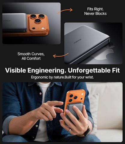 Portable Charger for iPhone, Ultra-Slim 10,000mAh Magnetic Power Bank, Fast Charging with USB C Cable, External Wireless Battery Pack for iPhone 17/16/15/14/13/12 Series Travel Essentials