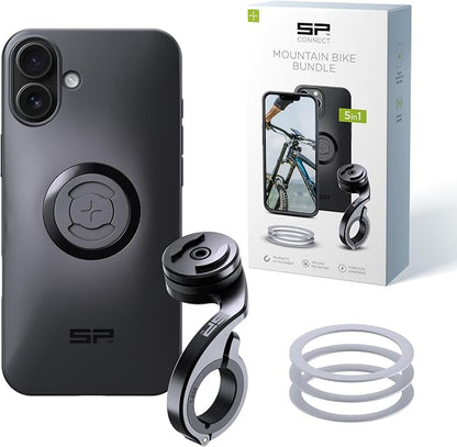 SP CONNECT Mountain Bike Bundle | SPC+ | Compatible with iPhone 16 Plus | Mountain Bike Phone Holder | Bike Phone Mount | Bicycle Accessories and Bike Phone Holder | Cell Phone Holder