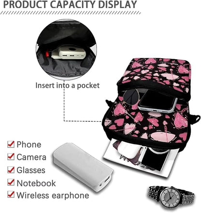 Men's Crossbody Bag, Small Cell Phone Wallet, Women's Shoulder Handbag, Travel Gym Bag