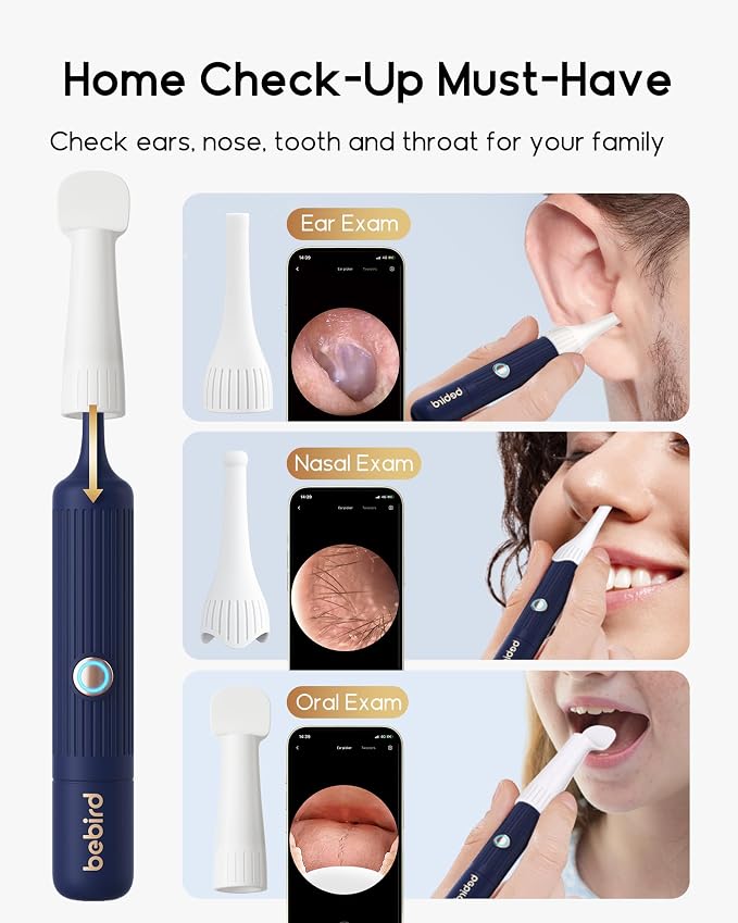 Earsight Plus I35R Ear Wax Removal Tool with Camera | Smart Visual Ear Cleaner with Gentle Tweezers & 12 Tips, HD Otoscope for Adults & Kids