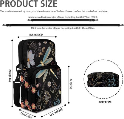 Men's Crossbody Bag, Small Cell Phone Wallet, Women's Shoulder Handbag, Travel Gym Bag