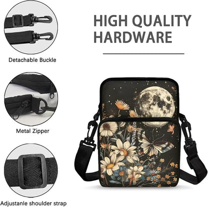 Men's Crossbody Bag, Small Cell Phone Wallet, Women's Shoulder Handbag, Travel Gym Bag