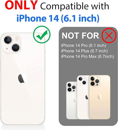 SPORTLINK for iPhone 14 Case - IP68 Waterproof Military Protective Full Body Heavy Duty Shockproof 360 Sealed Dustproof with Camera Screen Protector Cover for i Phone 14 6.1" Black