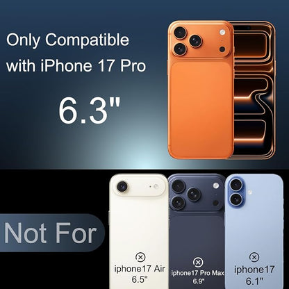 Battery Case for iPhone 17 Pro (8500mAh),Rechargeable Extended Fast Charger Charging Case with Kickstand, Portable Protective Battery Back Pack Cover for iPhone 17 Pro(6.3") Black
