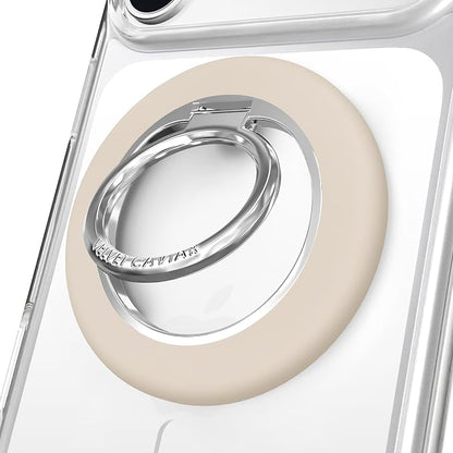 VELVET CAVIAR Compatible with MagSafe Phone Grip 2.0 | Cute Magnetic Ring Holder | Finger Loop Kickstand | Pop On Accessory for iPhone 17, 16, 15, 14, 13, 12 | Sand Stone