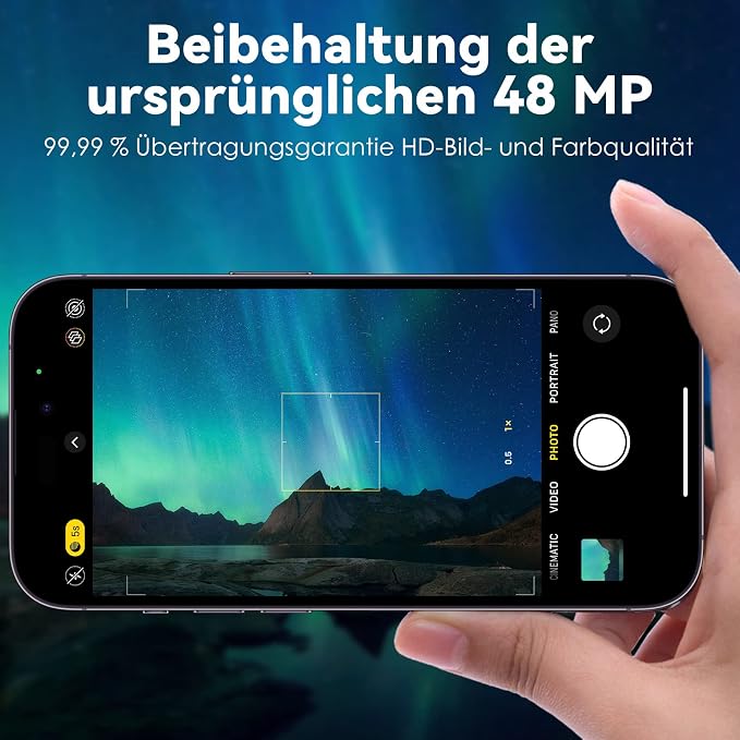 CloudValley for iPhone 14 Pro/iPhone 14 Pro Max Camera Lens Protector, 9H Tempered Glass Metal Alluminum [All in 1 Design], Case Friendly Anti-Scratch High Definition, Black
