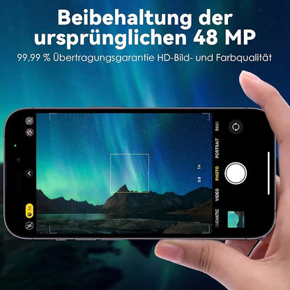 CloudValley for iPhone 14 Pro/iPhone 14 Pro Max Camera Lens Protector, 9H Tempered Glass Metal Alluminum [All in 1 Design], Case Friendly Anti-Scratch High Definition, Black