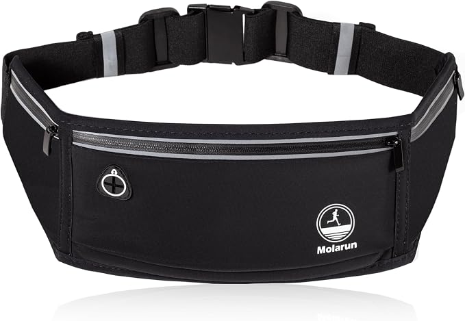 Slim Running Belt Fanny Packs for Women Men, Phone Holder for Running Hiking