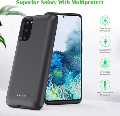 Feob Battery Case for Galaxy S20[6.2 inch], 7500mAh Rechargeable Portable Charger Case Extended Battery Pack for Samsung Galaxy S20 (Not for S20 Plus,S20+,S20 Utral,S20FE)
