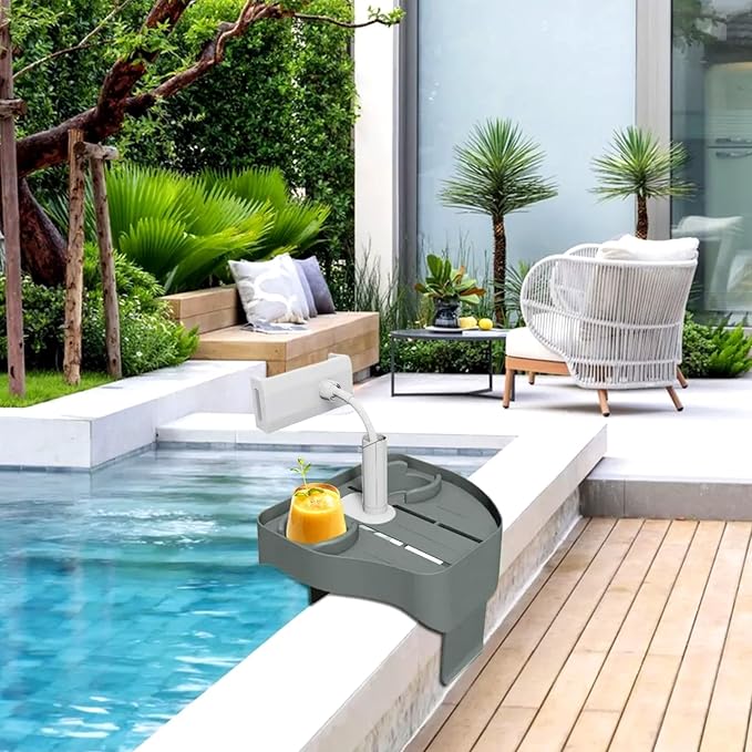 Spa Gift Set - Hot Tub Tray with Adjustable Phone Holder, Hot Tub Accessories, Perfect for Relaxation in Inflatable Hot Tub/Pool, Unique Gifts for Women, Mom and Parents