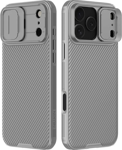 Nillkin Camshield Case for iPhone 17 Pro Max Case, [Built-in Dual Camera Cover][Slim Profile] [Military Grade Drop Protection] Shockproof Bumper Phone Case 6.9 inch 2025 Gray