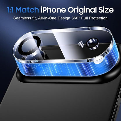 UniqueMe Compatible for 3 Pack iPhone Air Camera Lens Protector - [Drop Protection] [Case Friendly] 9H Tempered Glass Camera Cover Screen [Update New Version]