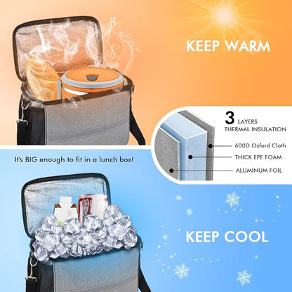 Bike Handlebar Bag - Front Basket with Bike Phone Mount, Bicycle Cooler Pouch Pack for Kids Girls Boys Men Women