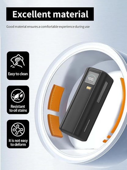 Case for Xiaomi 212W HyperCharge P03MI Power Bank 25000 mAh, Soft Silicone Protective Portable Scratch Shock Resistant with Lanyard，Black