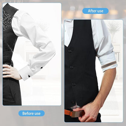 12 Pairs Elastic Black Arm Band Sleeve Garters Anti-Slip Adjustable Armband Unisex Long Sleeve Holders for Men Women,6 Colors