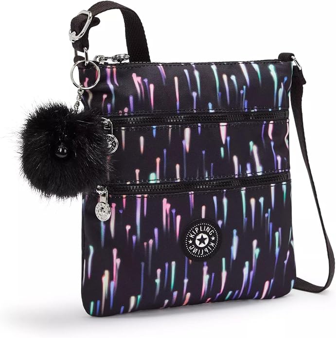 Kipling Women’s Abanu Multi Crossbody Bag, Lightweight, Adjustable Nylon Waist Pack with Multi-Compartment Zip Pockets