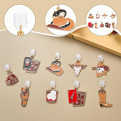 7-10Pcs Dust Plug Charm Type C with Alloy Pendants Cute Cell Phone Charms for Most Type C Phone,Readers Device