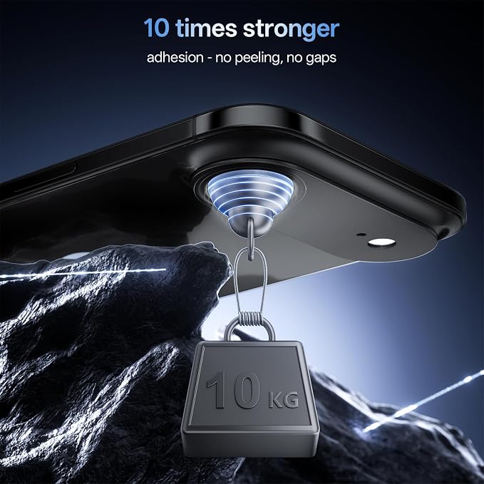 Camera Lens Protector for iPhone Air 6.5"（2025）-Single Piece,Ultra Thin Aluminum Alloy Frame,9H Dual-Strength Glass with 99% AR Light Transmittance,Case Friendly, Black