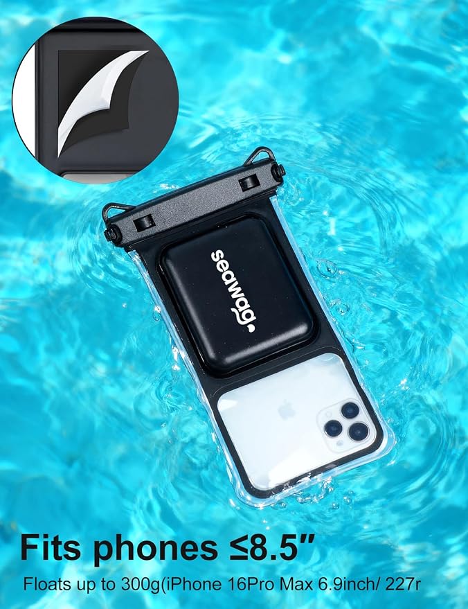 SEAWAG Smart Phone Waterproof Case 6.9" with Floating Foam