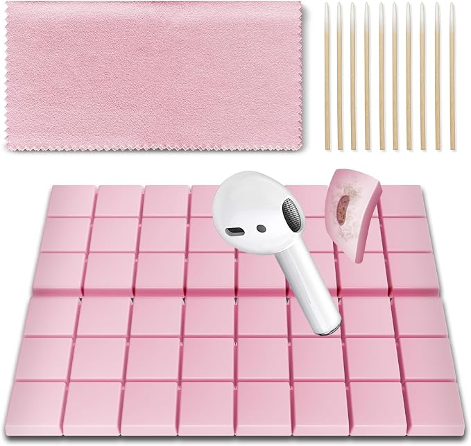 Cleaning Putty, Phone Cleaning Kit, Remove Ear Wax & Dirt & Gunk from Device's Small Crevices, for AirPod Cleaner Kit for Airpods Charging Case/Headphones/Phone/Electronics(Pink)