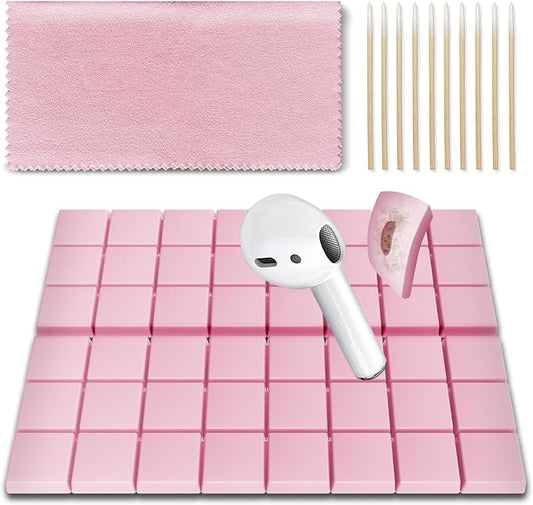 Cleaning Putty, Phone Cleaning Kit, Remove Ear Wax & Dirt & Gunk from Device's Small Crevices, for AirPod Cleaner Kit for Airpods Charging Case/Headphones/Phone/Electronics(Pink)