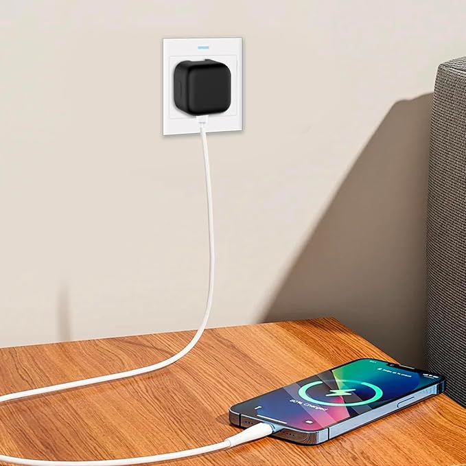 40W Soft Silicone Power Sleeve Case Compatible with Apple 40W Dynamic Power Adapter with 60W Max, Charger Accessories Silicone Case Cover, Scratch Proof Anti-Fall Shockproof Skin Sleeve, Black