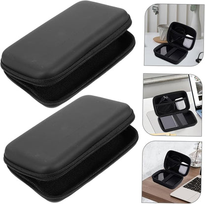 OSALADI 2Pcs Travel Cable Organizer Bags Multi-Partition Electronic Organizer Case for Chargers USB Cables Power Banks Small Accessories Storage