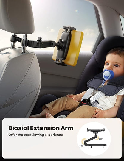 Lamicall 2024 Magnetic Twinkle Ring Phone Holder + Car Headrest Tablet Holder