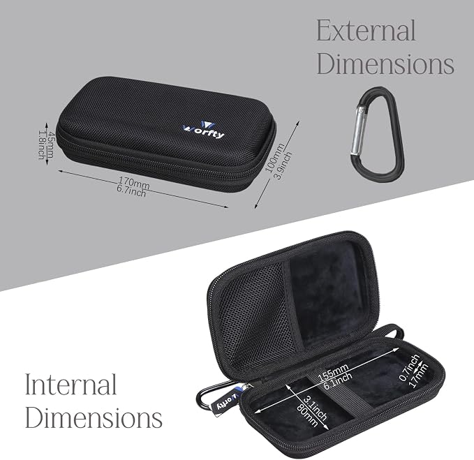 Portable Bank Charger Case for YILANS for OHOVIV for Charmast for VRURC for SABANI for CFIAI for RGVOTA for IAPOS Portable Charger Power Bank, Case Only (Black) (Black)