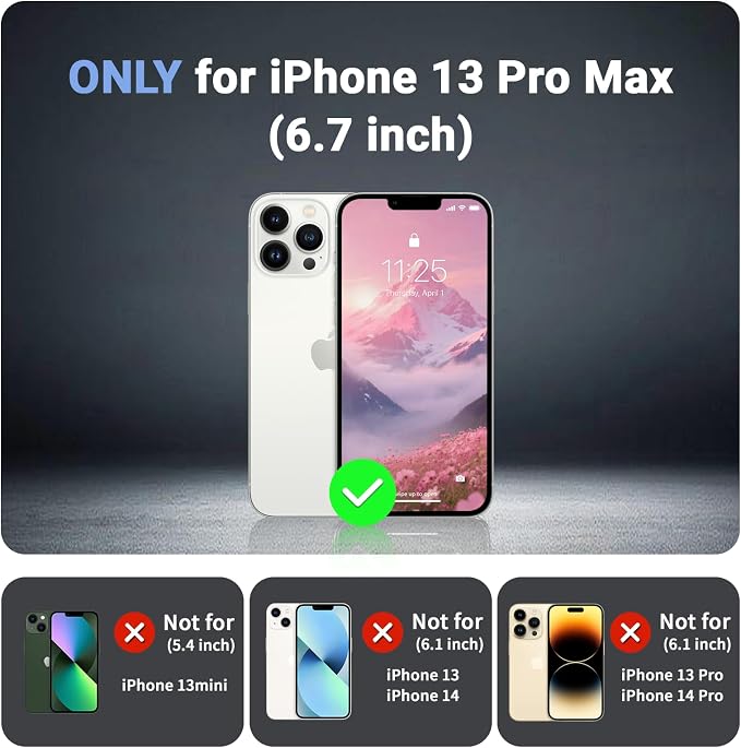 jaroco Magnetic for iPhone 13 Pro Max Case, [Compatible with MagSafe][Military Grade Drop Protection][Heavy Duty Protection][Non-Slip][Shockproof] 2-Layer Durable Bumper Phone Case 6.7''-Rose