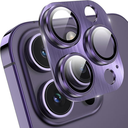 YWXTW Tempered Glass Camera Lens Protector for iPhone 14 Pro Max, 3D Full Coverage Protection, Night Circle Technology, Stronger Adsorption
