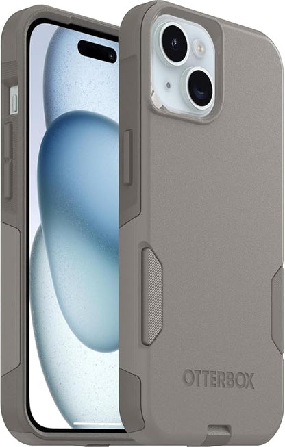 OtterBox iPhone 16e, 15, 14, & 13 Commuter Series Case - Slim & Tough, Pocket-Friendly, with Port Protection - Cottonwood