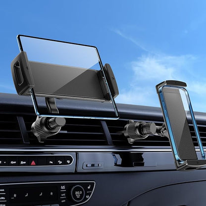 Long Arm Car Phone Mount for Samsung Galaxy Z Fold 7 6 5 4 3 Accessories Tablet Holder for Air Vent Handsfree, 360° Rotatable Fit for iPad mini 6 Pro iPad Air Pixel and More 4-12.9" Device