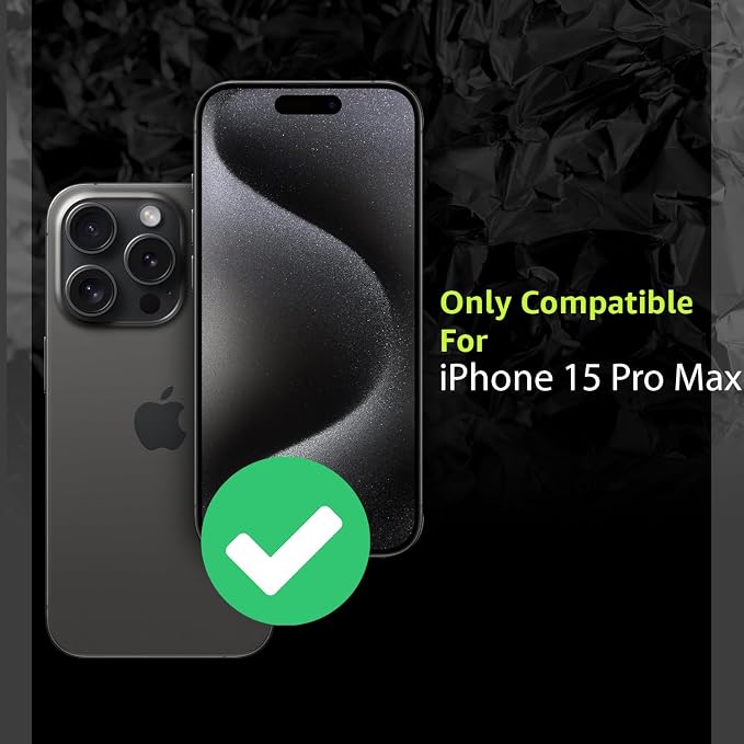 2 Pack for iPhone 15 Pro Max Privacy Screen Protector, Anti Spy 9H Hardness Privacy Tempered Glass with Easy Installation Tool, Anti Scratch, Auto Dust Removal, Drop Resistance