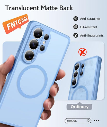 FNTCASE for Samsung Galaxy S26 Ultra Case, Compatible with Magsafe | Screen Protector, Full Camera Protection, Translucent Matte, 14FT Military Grade Drop Proof, Protective Phone Cover