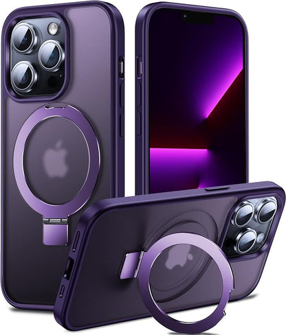 Chicfun 3-in-1 [Magnetic+Kickstand+Ring Holder] for iPhone 13 Pro Max Case Stand Ring Holder Compatible with MagSafe, Military Shockproof Protective iPhone 13 Pro Max Phone Case Kickstand Cover