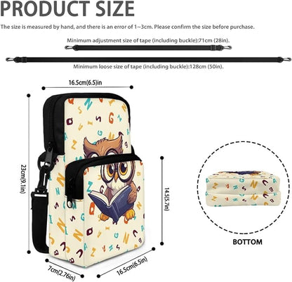 Men's Crossbody Bag, Small Cell Phone Wallet, Women's Shoulder Handbag, Travel Gym Bag