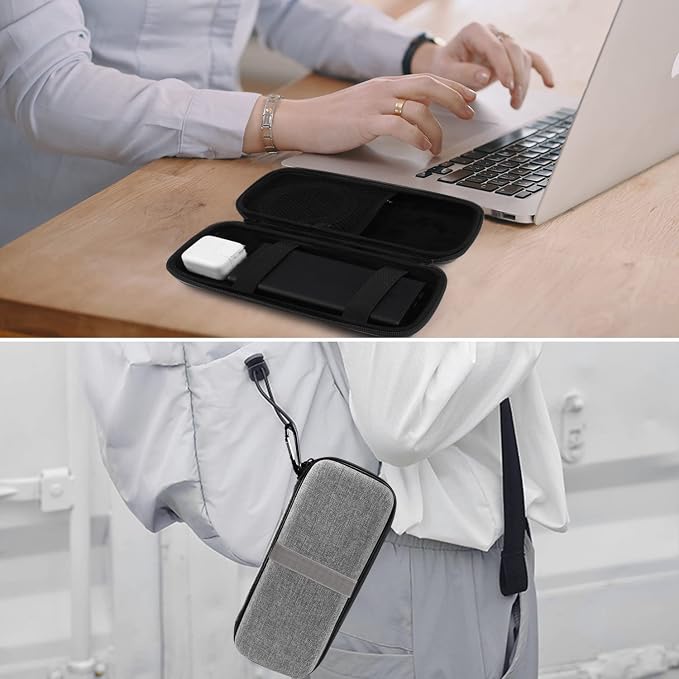 SKYNEW Powerbank Hard Drive Case Compatible with Anker Power Core 26800mAh/ PowerCore +26800mAh, RAV Power 26800/20100/20000mAh, ROMOSS 30000mAh, Miady 10000/15000mAh (Medium-Light Grey)