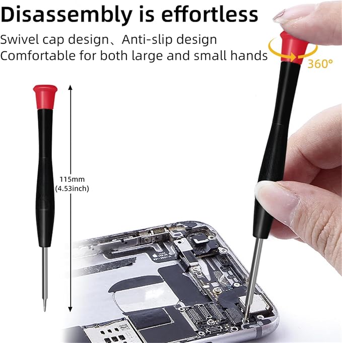 EFAITHFIX 22 in 1 Repair Tool Kit, 22-Piece Opening Pry Tool Screwdriver Set, Electronics Magnetic Precision Screwdriver Set for iPhone,iPad,Computer,Cell Phone,Laptop,Tablet,MacBook,Watch,Camera, etc