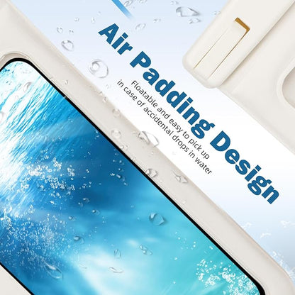 Waterproof Phone Pouch Floating, 2 Pack-Up Waterproof Phone Case for Iphone 13 14 15 16 Pro Max, IPX8 Cellphone Underwater Dry Bags Vacation Beach Pool Kayak Cruise Travel Essentials (White+White)