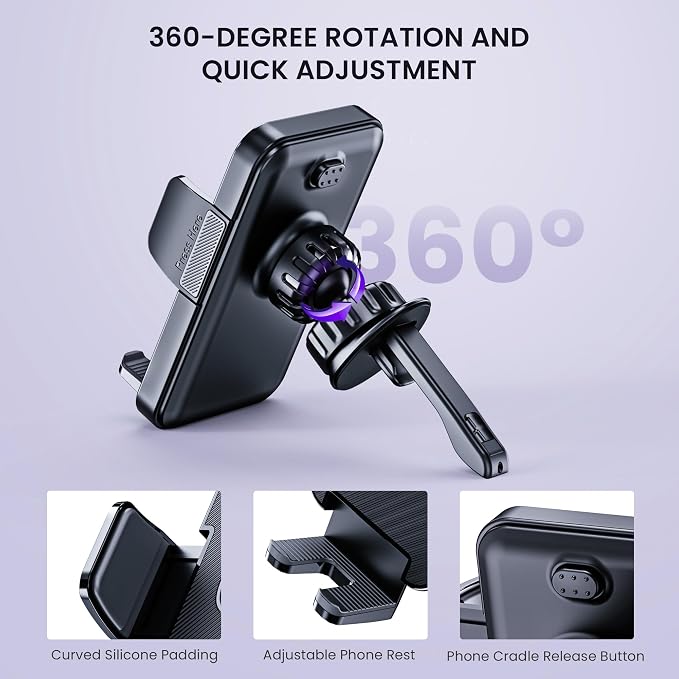 Car Phone Holders for Car Air Vent Phone Mount Universal Automotive Accessories Car Mount Cradles Fit for iPhone Android Smartphones