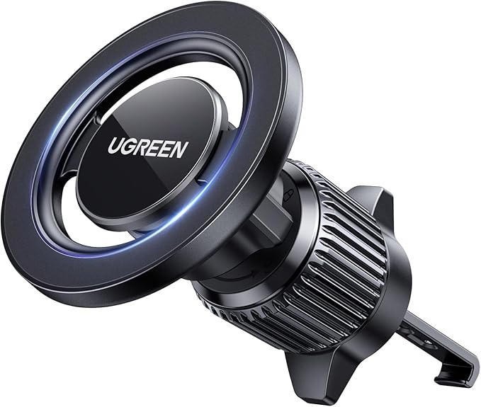 UGREEN Car Phone Mount for Magsafe Air Vent Car Mount Magnetic Phone Holder Compatible with iPhone 17 16 15 14 13 12 Pro Max, Strongest Magnet Black