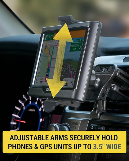 Scosche HVM2 Vent Phone Mount for Car, 360° Adjustable Cellphone Stand, Hands-Free Cell Phone Holder for Car Air Vent Compatible with iPhone 16/15/14/13/12 Series & Mobile Phones up to 3.5 inches