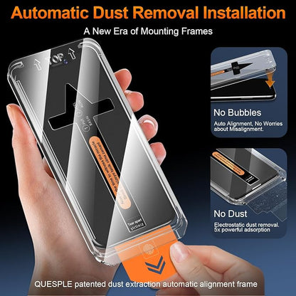 2 Pack for iPhone 11 Pro Max/Xs Max Privacy Tempered Glass Screen Protector 6.5 Inch, 9H Hardness, Auto Dust Removal, Scratch Resistant with Updated Easy Installation Tool