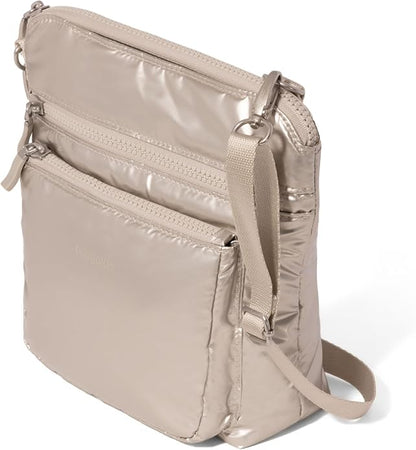 Baggallini Modern Pocket Crossbody Bag for Women, 8.5"x8.5" Handbag Purse with RFID, Lightweight Water-Resistant