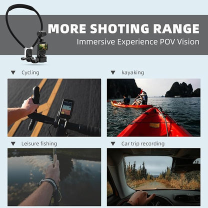 Pocket 3 Magnetic Neck Mount for DJI OSMO Pocket 3 Creator Combo,Chest Mount POV/Vlog Video Selfie Stand Hand Free Neck Holder for GoPro Hero 13/12/11/10/9/Xtra Muse,Camera Accessory