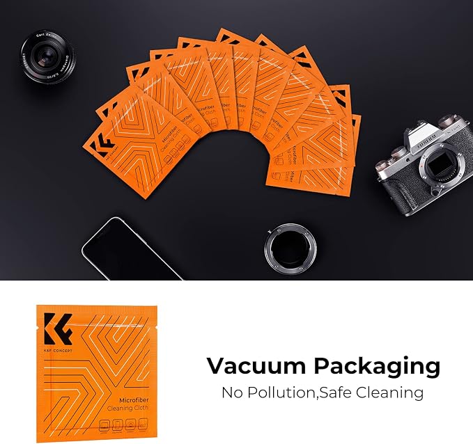 K&F CONCEPT 15-in-1 Camera Lens Cleaning Kit with Camera Blower, Glasses Wipes*10, Cleaning Liquid, Microfiber Cleaning Cloth*2, Lens Cleaning Pen for DSLR Camera Lens Filter Cell Phones