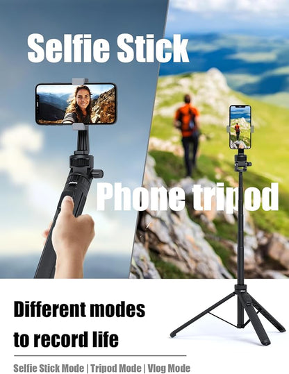 70" Tripod for Action Camera Extendable Selfie Stick Tripod for GoPro Max2/ Hero13/12/11/10 DJI OSMO Pocket 3 & Action 6/5 pro/4, Insta360 X5/X4