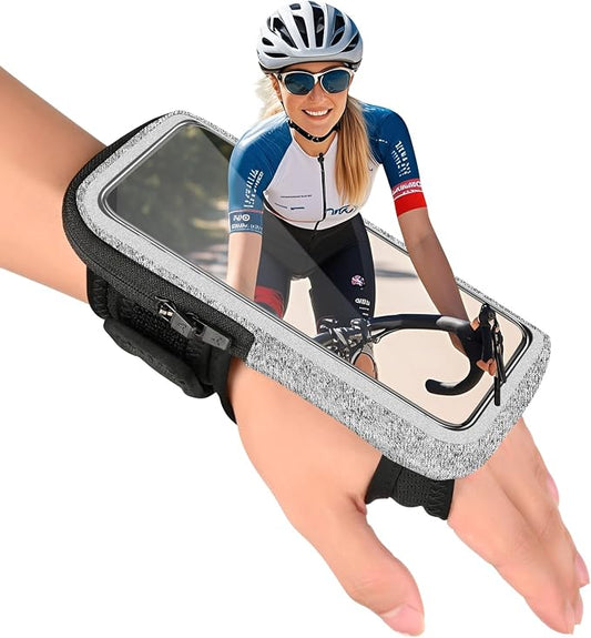 Wristband Phone Holder for Running, Running Armband with Card Slot for iPhone Pro Max Plus (16/15/14/13/12/11/X/XR), for Galaxy S24/S10, Cell Phone Armband Up to 7.0'' Phone